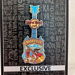 NWT Exclusive Nashville Tennessee Hard Rock Cafe Guitar Pin